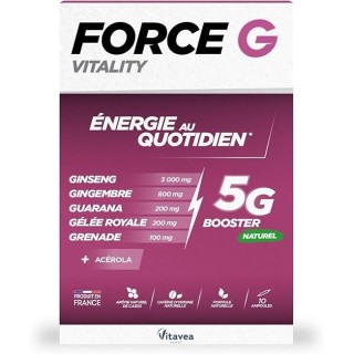 Force G Vitality, energie zilnică, 10 fiole, 100 ml