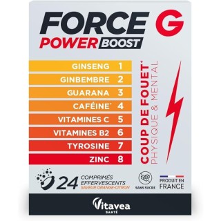 Force G Power Boost, impuls de energie fizică și mentală, 24 comprimate efervescente