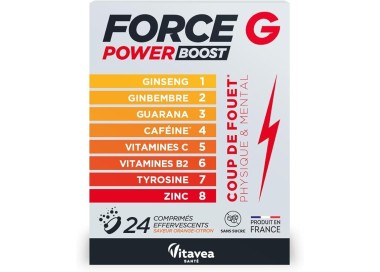 Force G Power Boost, impuls de energie fizică și mentală, 24 comprimate efervescente