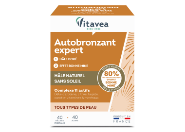 Vitavea Bien-Être Expert Bronzare, ten bronzat fără soare, 40 capsule