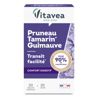 Vitavea Bien-Être Pruneau, Tamarin, Guimauve, tranzit facil, confort digestiv, 20 capsule