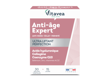 Vitavea Bien-Être Anti – Âge Expert Acțiune completă: anti rid, strălucire, fermitate, ultra lifting, 30 capsule