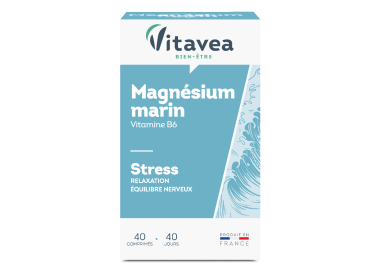 Vitavea Bien-Être Magnésium Marin, stres, relaxare, echilibru nervos, 40 tablete