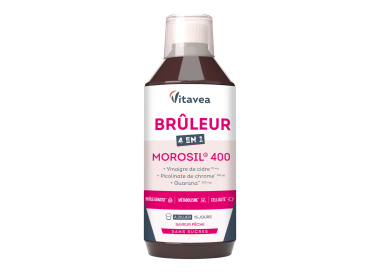 Bruleur 4în1 Morosil® 400, arzător de grăsimi, metabolism, celulită, 500 ml, cură de 15 zile