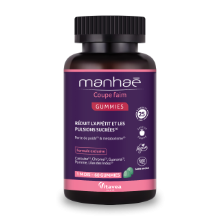 Manhaē Coupe Faim Gummies, Reducere apetit și poftă de dulce, 3 la preț de 2, jeleuri