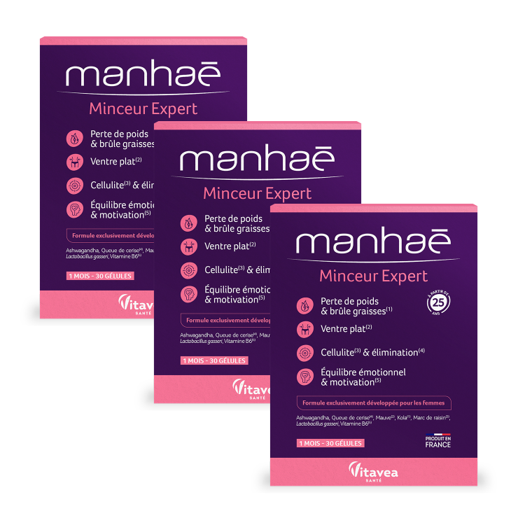 Manhaē Minceur Expert, Expert Slăbire, reducere în greutate, 3 la preț de 2, capsule
