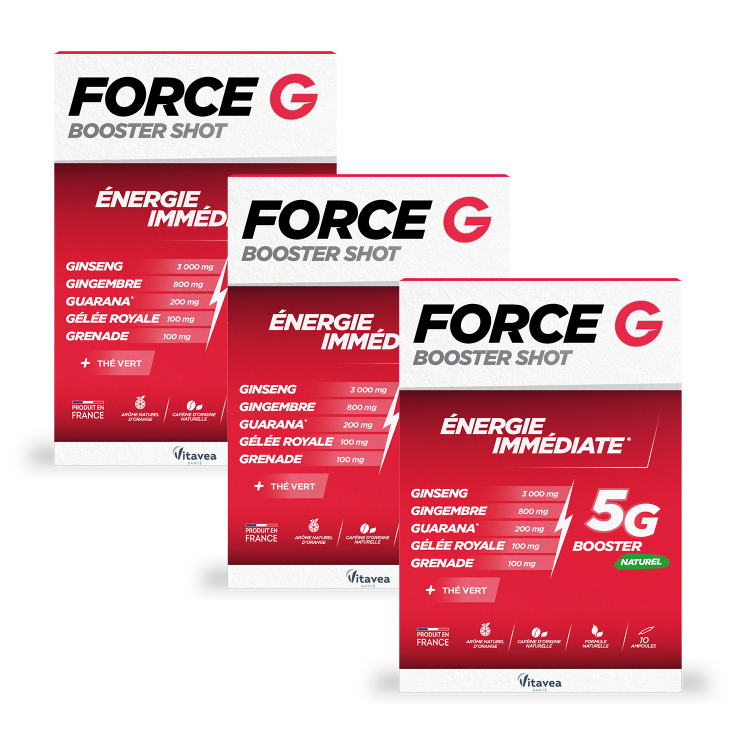 Force G Booster Shot, tonic natural, 3 la preț de 2